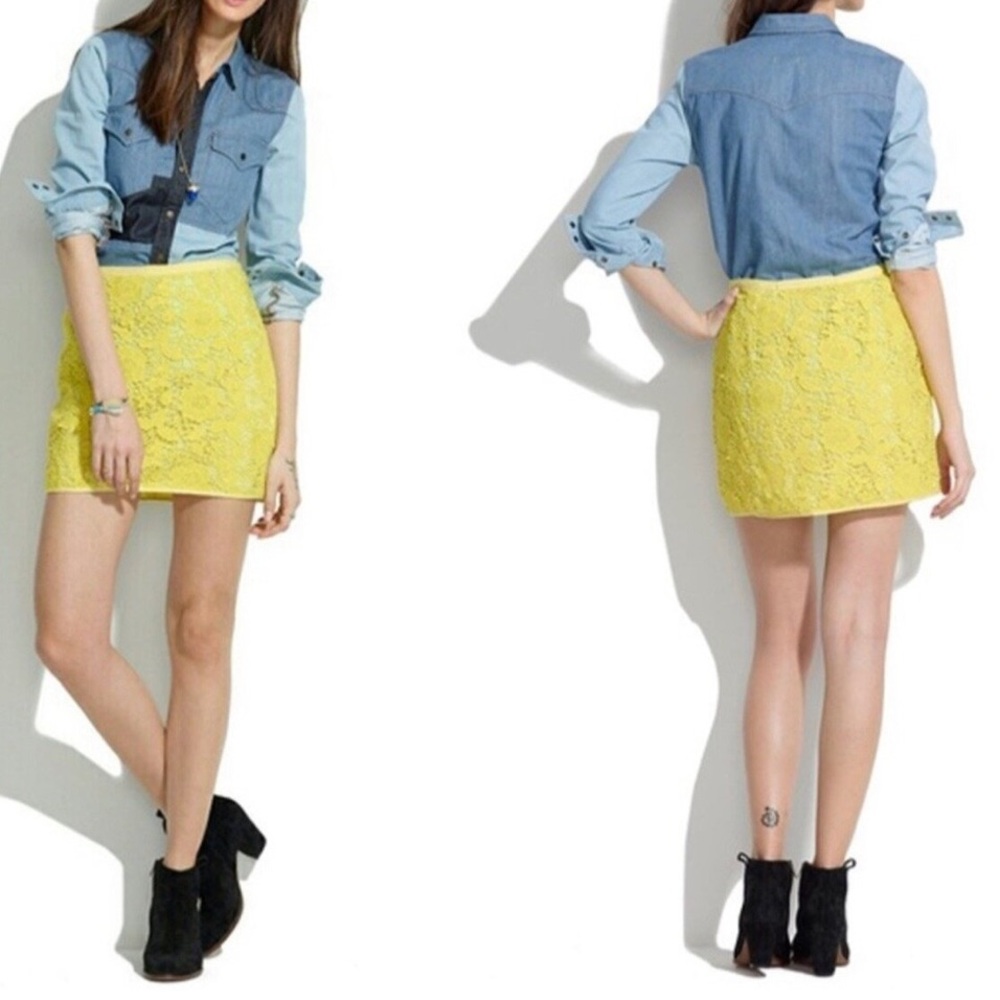 Madewell Lace mini skirt, 6